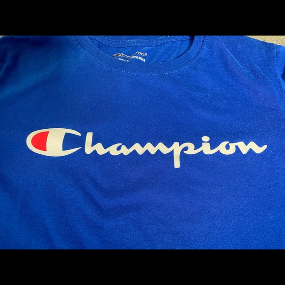 Kids Champion blue T-Shirt - Picture 2 of 3